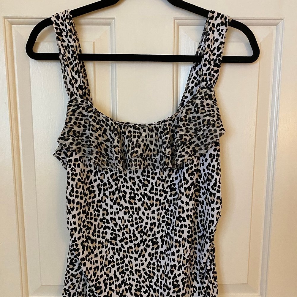WHBM Animal Print Tank_SZ L